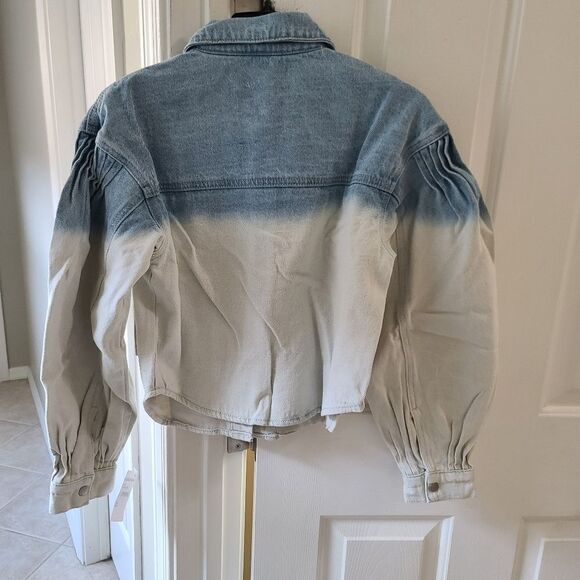 Avec Les Filles Dip Dye Jean Shacket - Picture 7 of 8